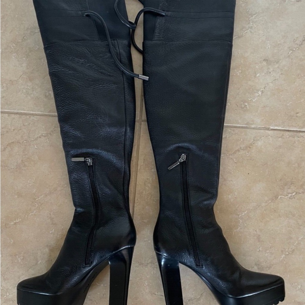 Calvin Klein Black Over the Knee Boots